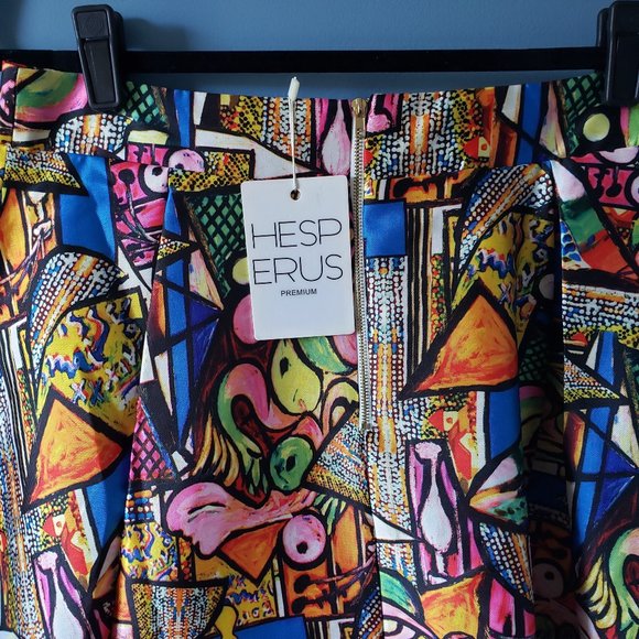 Hesperus Abstract Art Skirt Size Large - Picture 2 of 10
